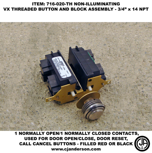XP - VX-I Button & Contact Block Assembly - Non-Illuminated