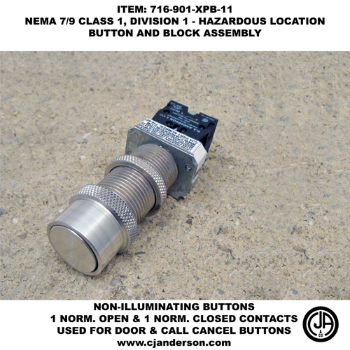 XP - EX Button Contact Block Assembly - Non-Illuminated