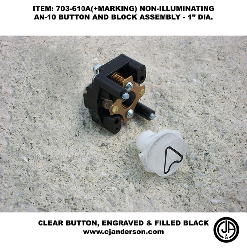 AN-10 Button - Contact Block Assembly - Non-Illuminated