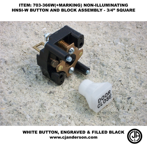 HNSI-W Button - Contact Block Assembly - Non-Illuminated