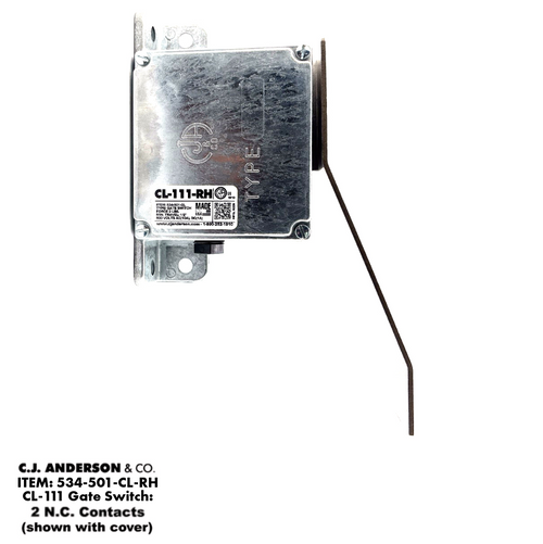 CL-111 Gate Switch - 2 Normally Closed Contacts