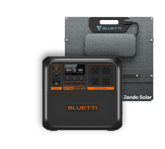 Bluetti 1800W 1440Wh Portable Power Station with 200W Portable Solar Panel [KIT-18PBK10]