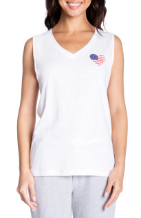Tank Rad White and Blue Tank Rad White and Blue
