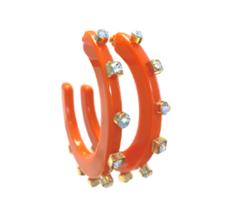 L-Orange  City Girl Jewel Hoop