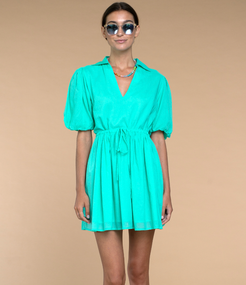 Daphne Dress Caribbean Green