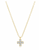 14K Gold and Diamond Signature Cross Necklace