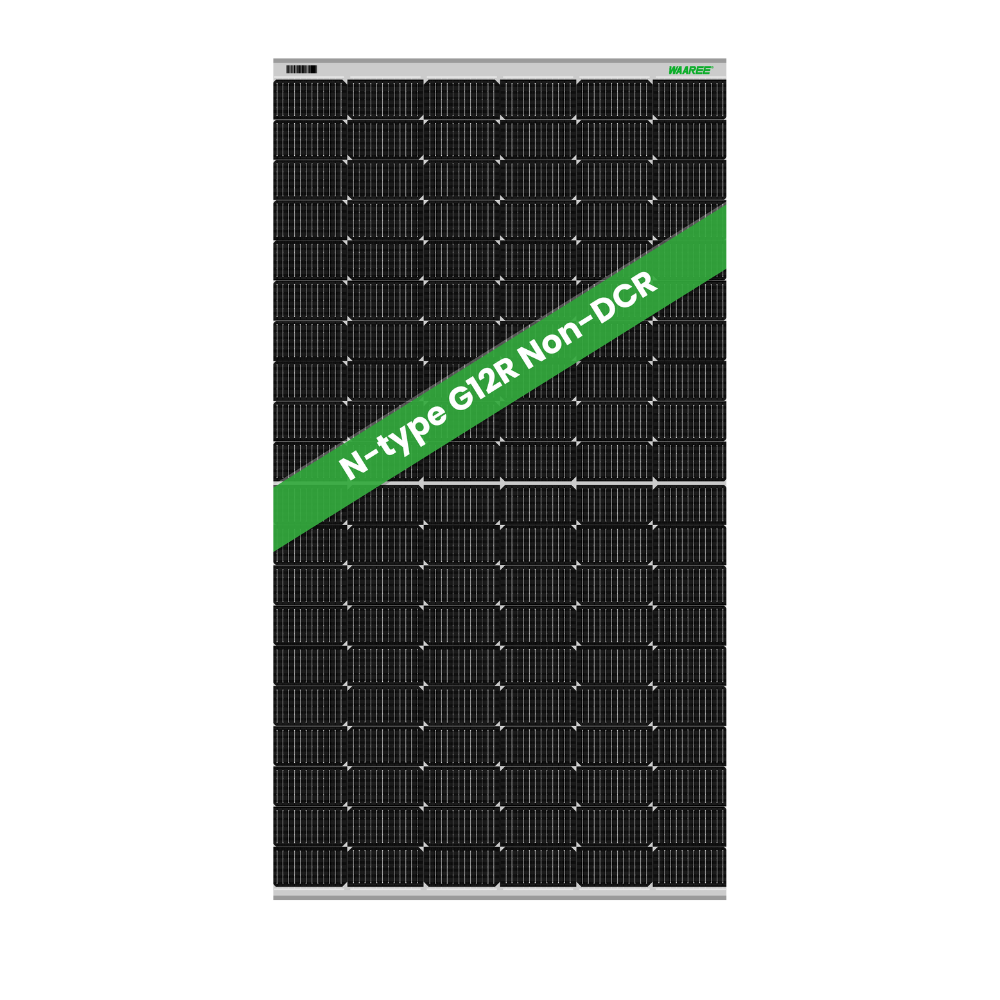 WAAREE 615Wp 144Cells 24 Volts N-Type Framed Dual Glass Bifacial Non-DCR Solar Module