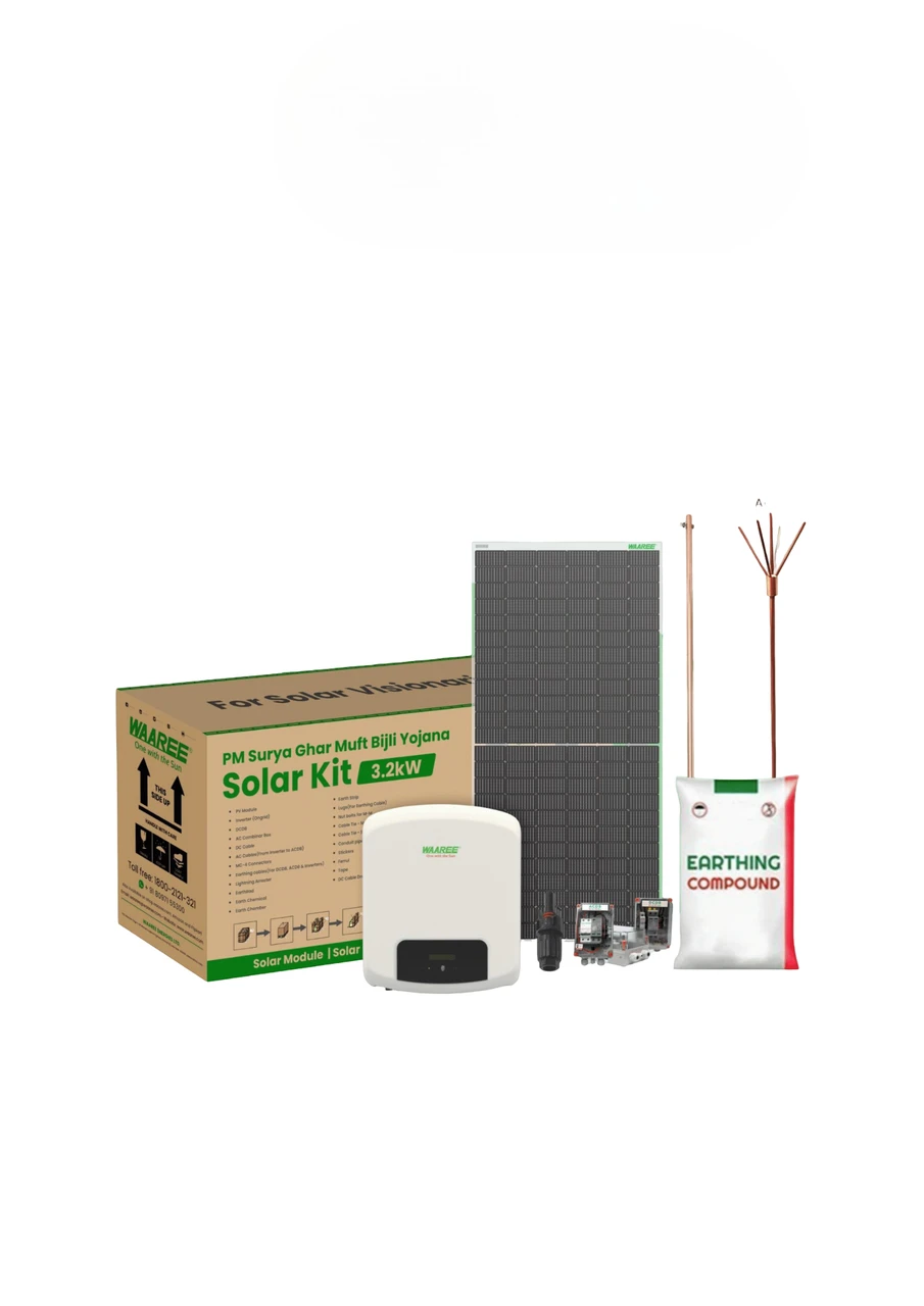Waaree Radiance Lite 3kW On-Grid Solar Kit – 6 Modules (1-Phase) | 560–580Wp Panels | Complete Rooftop Solution