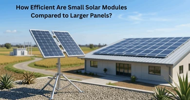 How Efficient Are Small Solar Modules Compared to Larger Panels?