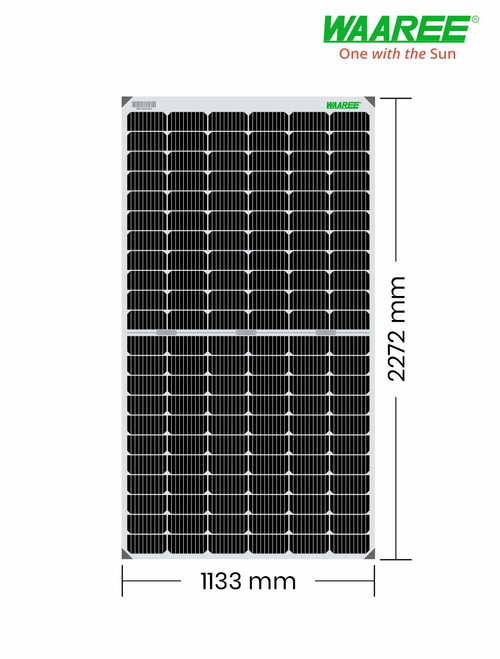 WAAREE-540Wp 144Cells Framed Dual Glass Mono PERC Bifacial Module