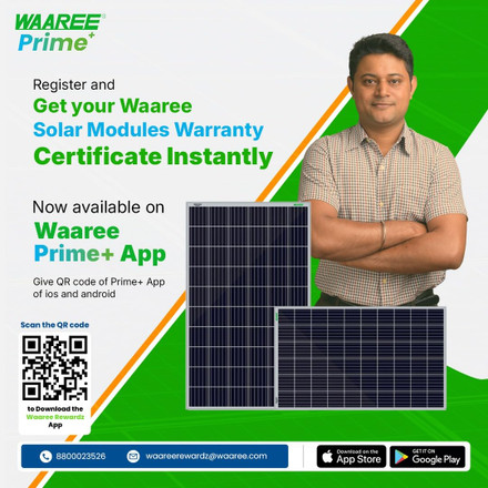 WAAREE 500 Watt 50 V  Mono PERC Flexible Solar Module card seconday thumbnail