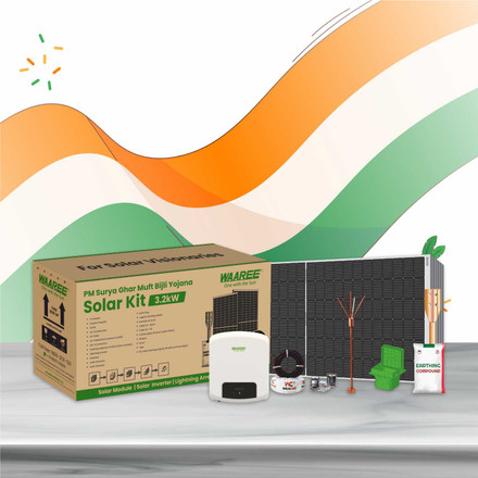 WAAREE Radiance 3 kW On Grid Single Phase Bifacial Topcon DCR Solar Kit - Click for more details WAAREE Radiance 3 kW On Grid Single Phase Bifacial Topcon DCR Solar Kit
