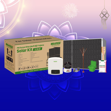 WAAREE ENERGIES LIMITED WAAREE Radiance 3 kW On Grid Single Phase Bifacial Topcon DCR Solar Kit 