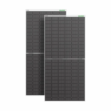 WAAREE 540Wp 144Cells 24 Volts Framed Dual Glass Mono PERC Bifacial DCR Solar Module card seconday thumbnail