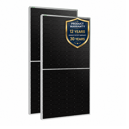 WAAREE 580Wp 144Cells 24 Volts N-Type Framed Dual Glass Bifacial Non-DCR Solar Module card seconday thumbnail