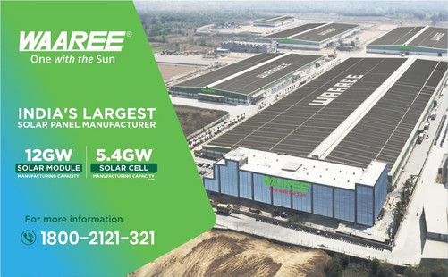 WAAREE 585Wp 144Cells 24 Volts N-Type Framed Dual Glass Bifacial Non ...