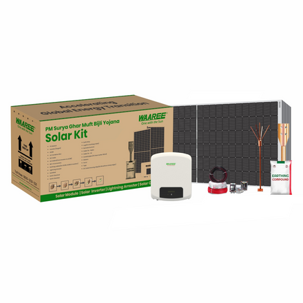 WAAREE Radiance 4.5 kW On Grid Single Phase Bifacial Topcon DCR Solar Kit card seconday thumbnail
