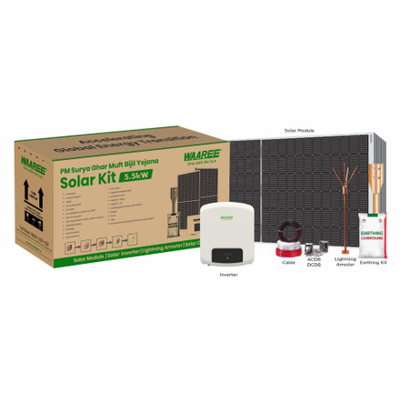 5 - 5.5 Kw On Grid Single Phase Bifacial DCR Solar System