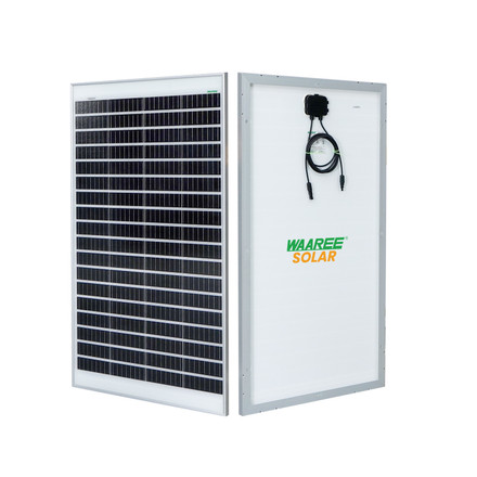 WAAREE II 120 Watt Solar Panel II Mono PERC Solar Panels II Modules II Use for Mobile Charging, Off Grid and on Grid System  card seconday thumbnail