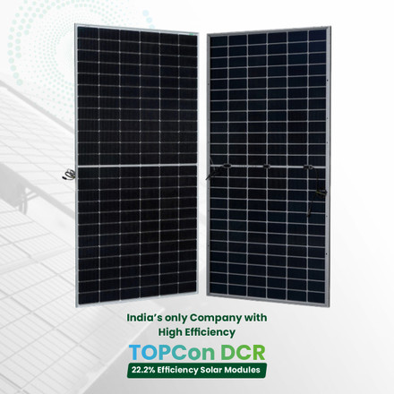 WAAREE 560Wp 144Cells 24 Volts N-Type Framed Dual Glass Bifacial DCR Solar Module WAAREE 560Wp 144Cells 24 Volts N-Type Framed Dual Glass Bifacial DCR Solar Module card seconday thumbnail