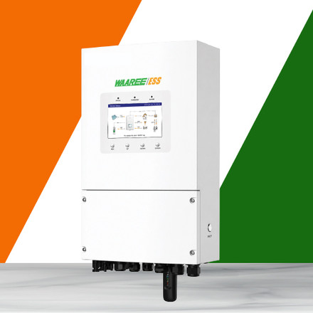Waaree 3kW Hybrid Solar Inverter Single Phase | Dual MPPT | 48V Battery Compatible | WiFi Ready | IP66 | Pure Sine Wave Solar Inverter for Home, Office & Small Business