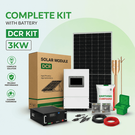 Waaree Radiance-Lite H 3 kW Hybrid Solar Kit (3.075 kW)