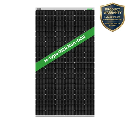 WAAREE 615Wp 144Cells 24 Volts G12R N-Type Framed Dual Glass Bifacial Non-DCR Solar  panel 