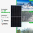  WAAREE 635 Wp 132 Cells 24 Volts N-Type Framed Dual Glass Bifacial DCR Solar Module