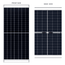 Waaree 540W DCR Bifacial Dual Glass Solar Panel with Transparent Glass Margin | 144 Half-Cut M10 Cells | 19.99% Efficiency | IP68 | MC4 Compatible