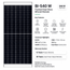 Waaree 540W DCR Bifacial Dual Glass Solar Panel with Transparent Glass Margin | 144 Half-Cut M10 Cells | 19.99% Efficiency | IP68 | MC4 Compatible