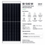 Waaree 540W DCR Bifacial Dual Glass Solar Panel with Transparent Glass Margin | 144 Half-Cut M10 Cells | 19.99% Efficiency | IP68 | MC4 Compatible
