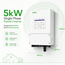 Waaree 5kW Hybrid Solar Inverter Single Phase | Dual MPPT | 48V Battery Compatible | WiFi Ready | IP66 | Pure Sine Wave Solar Inverter for Home, Office & Small Business