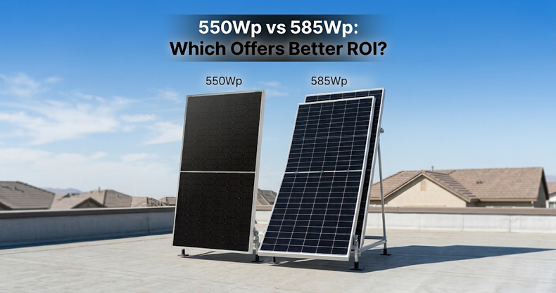 Which Is the Better ROI: 550Wp or 585Wp Bifacial Solar Panels?