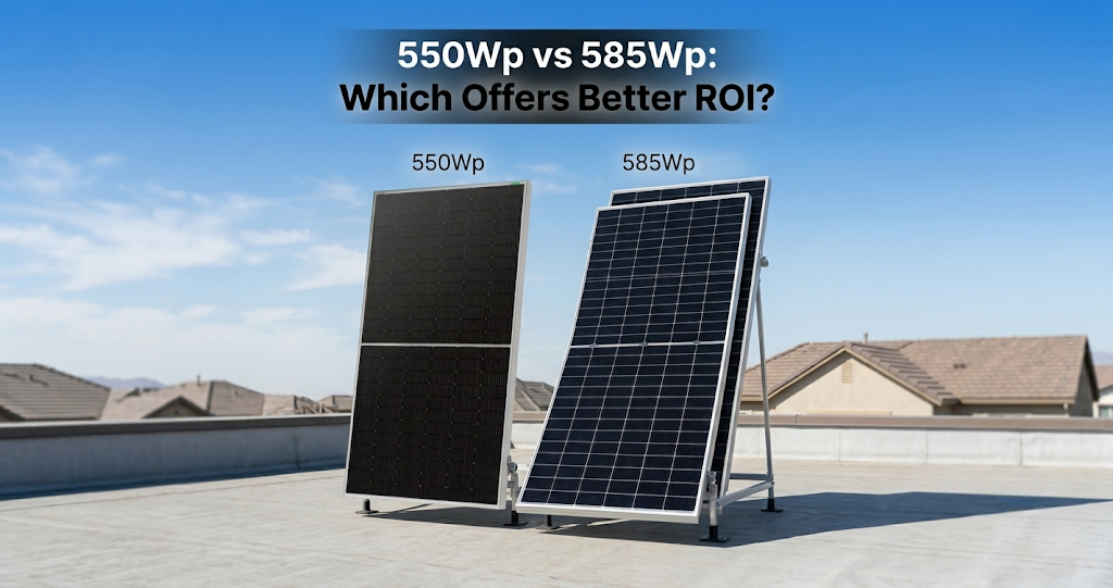 Which Is the Better ROI: 550Wp or 585Wp Bifacial Solar Panels?
