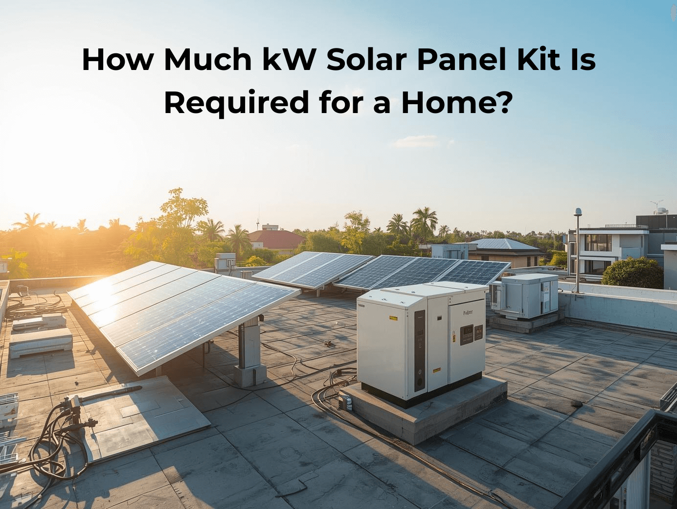 How Much kW Solar Panel Kit Is Required for a Home? (3kW, 4kW & 5kW Explained)