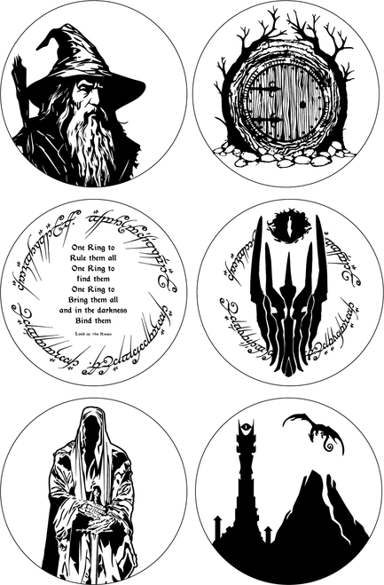 Acacia Coasters (set of 6)