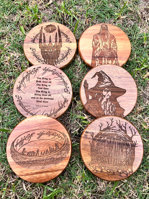 Acacia Coasters (set of 6)