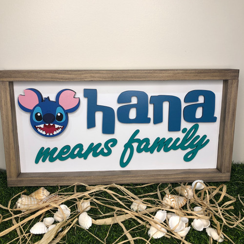 Ohana Sign with Changeable Heads