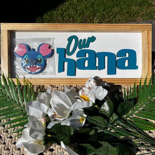 Our Ohana Sign with Changeable Heads