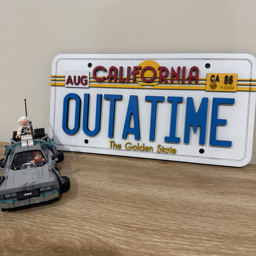 Outatime Back to the Future Movie Feature Plaque