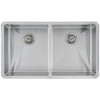 SIN-16-DBLBWL-WEL-5050-3219 16Gauge Stainless Steel Undermount Rectangle Duble Bowl Sink | Kunal Kitchens 