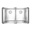 SIN-16-DBLBWL-WEL-5050-3219 16Gauge Stainless Steel Undermount Rectangle Duble Bowl Sink