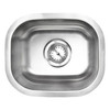SIN-18-SINBWL-1210 18Gauge Stainless Steel Undermount Rectangle Single Bowl Bar Sink