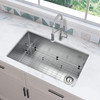 SIN-18-SINBWL-2318 - UNDERMOUNT STANDARD RECTANGLE SINGLE BOWL SINK - 18 GA STAINLESS STEEL - OVERALL DIMENSIONS 23 3/8" L x 17 3/4" W - BOWL DIMENSIONS 21 3/8" L x 15 3/4" W x 8" D