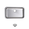 SIN-18-SINBWL-3018 18Gauge Stainless Steel Undermount Oversized Rectangle Single Bowl Sink
