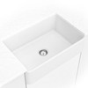 SIN-POR-USBWH-3020FSAF Fireclay Farmhouse White Single Bowl Sink