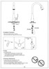 KF110-BN Chatham Single Handle With Two Function Pull Down Sprayer Kitchen Faucet in Brushed Nickel | Kunal Kitchens