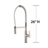 KF160-BN Halifax Single Handle With Two Function Pull Down Sprayer Single Hole Mount Kitchen Faucet | Kunal Kitchens