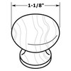 BP118150 Eclectic Maple Wood Knob - 118 | Kunal Kitchens