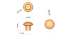 BP3367230 Eclectic Ceramic Knob - 3367 | Kunal Kitchens